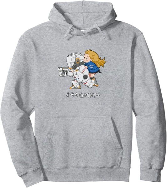 PRAGMATA Gray Hoodie - Hugh & Diana Run!