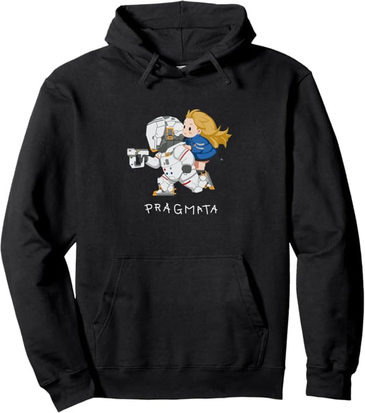 PRAGMATA Black Hoodie - Hugh & Diana Run!