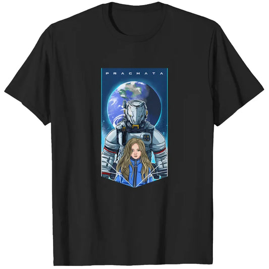 PRAGMATA Black T-Shirt - Hugh & Diana