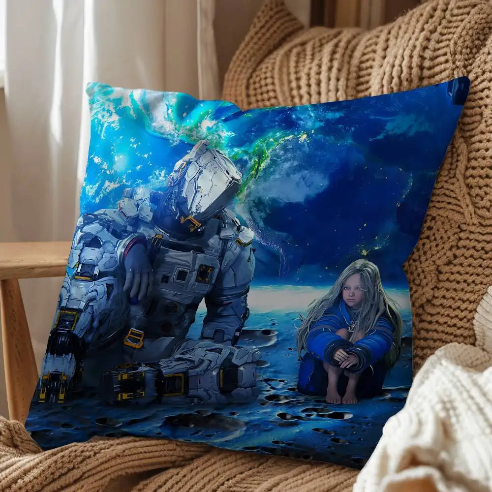 Pragmata Cushion Cover - Hugh & Diana Sitting on the Moon - 15