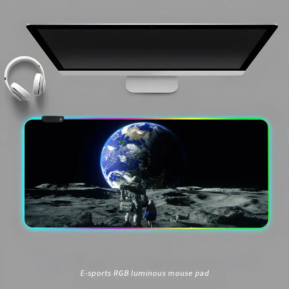 PRAGMATA LED Mouse Pad - Hugh & Diana Watching Earth - 4
