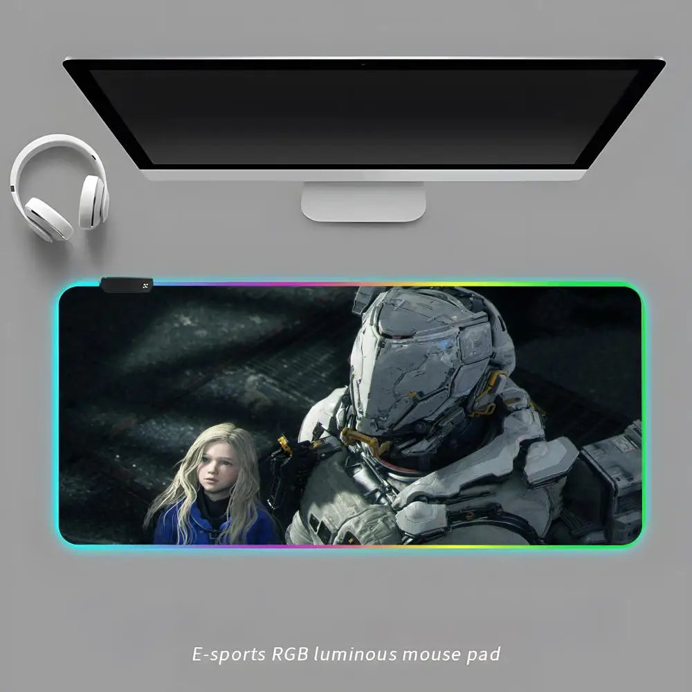 PRAGMATA LED Mouse Pad - Hugh & Diana - 2