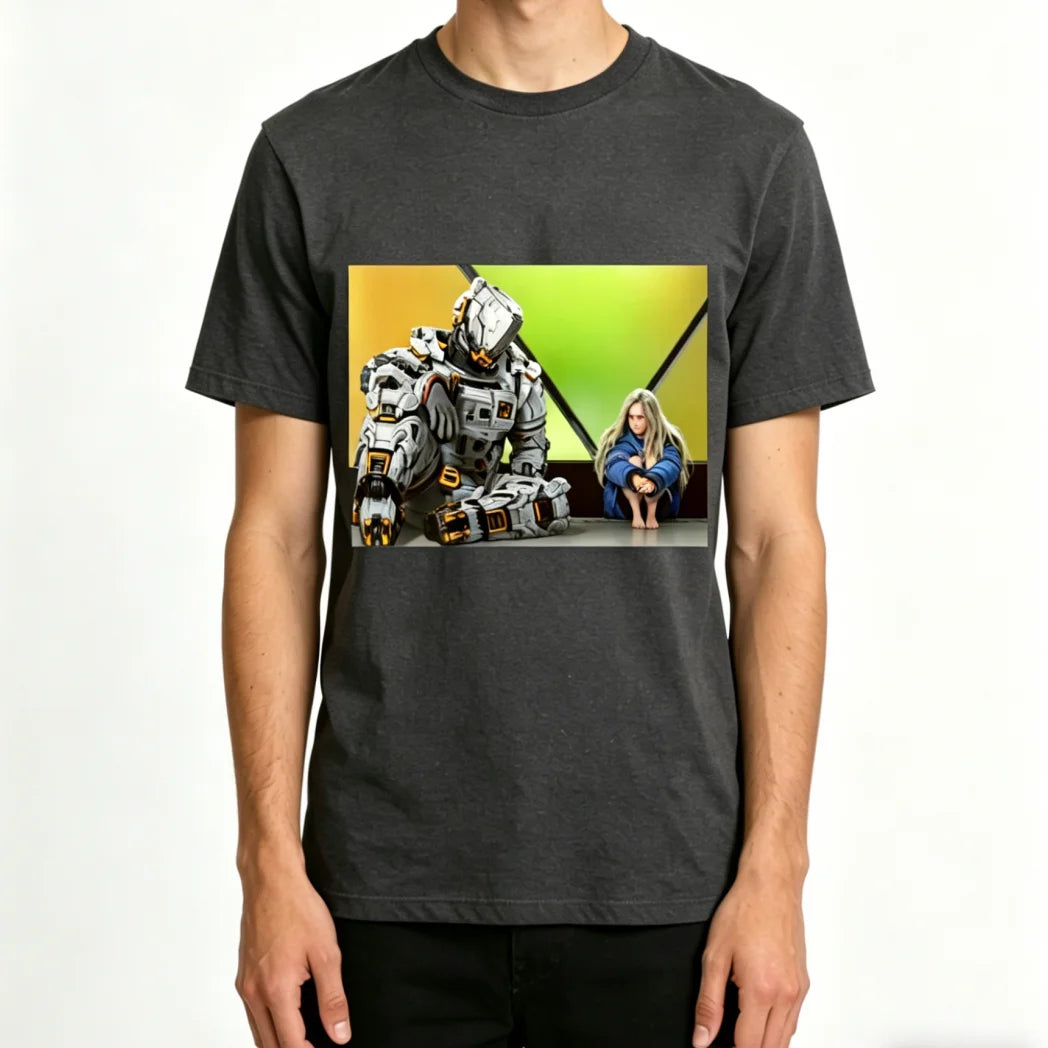 PRAGMATA Retro T-shirt – Hugh & Diana Sitting – Multiple Colour Options