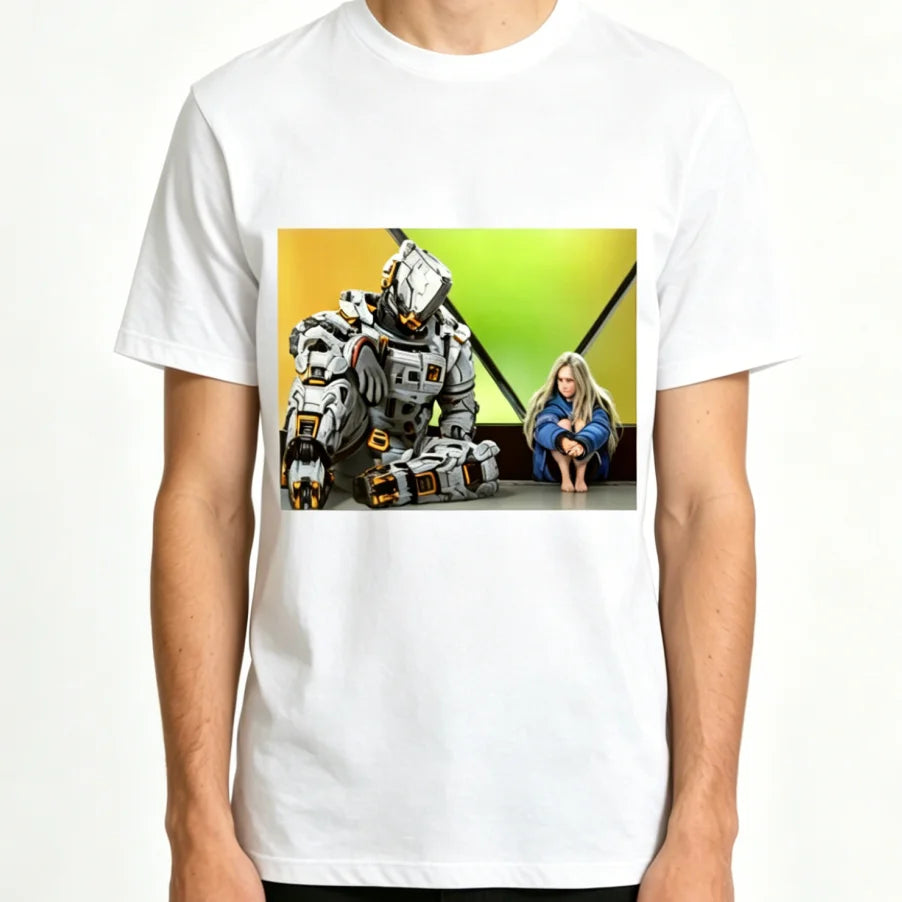 PRAGMATA Retro T-shirt – Hugh & Diana Sitting – Multiple Colour Options