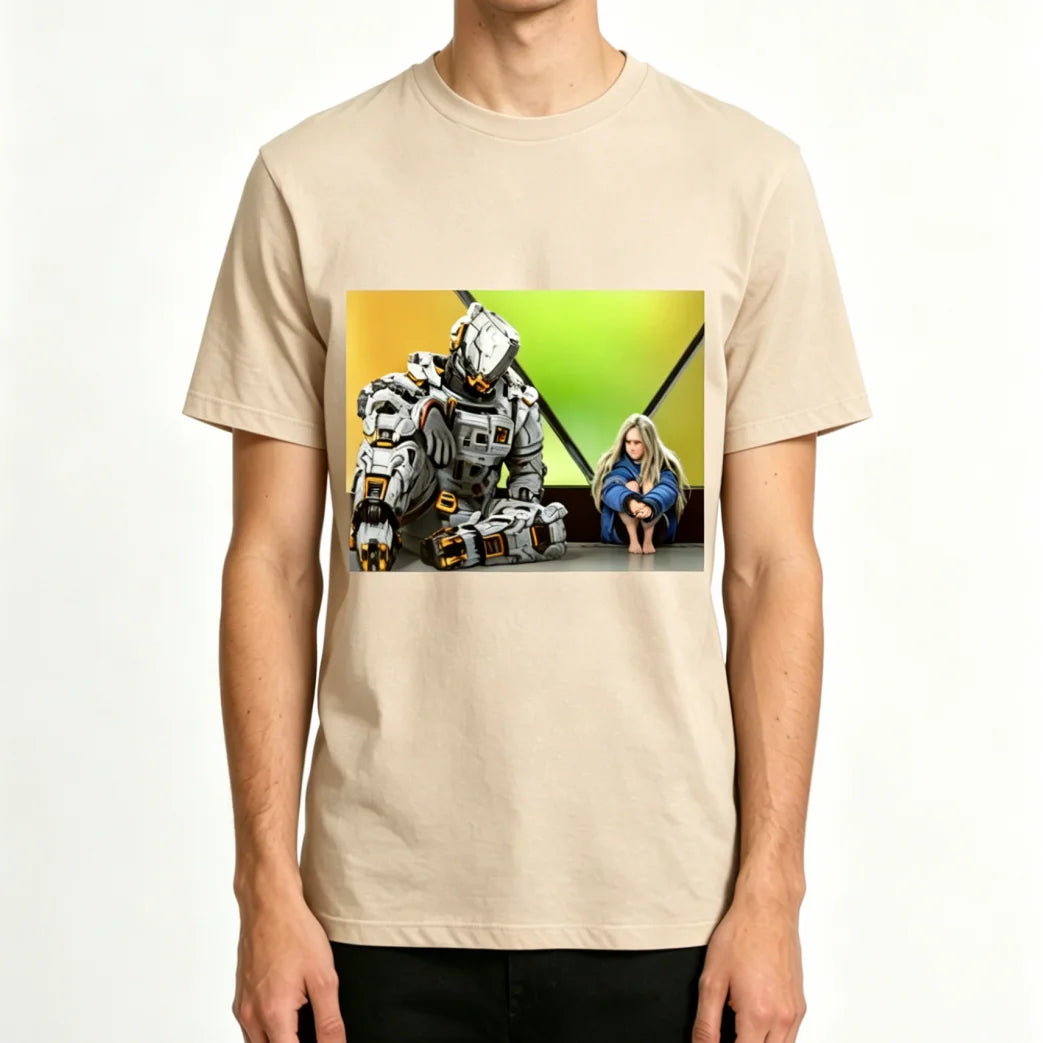 PRAGMATA Retro T-shirt – Hugh & Diana Sitting – Multiple Colour Options