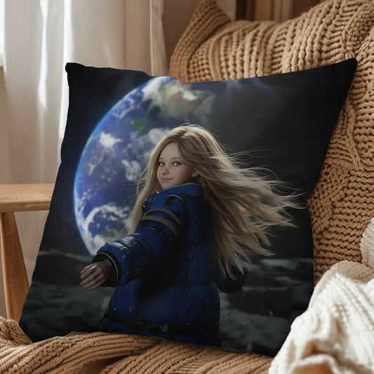 Pragmata Cushion Cover - Diana on the Moon - 13