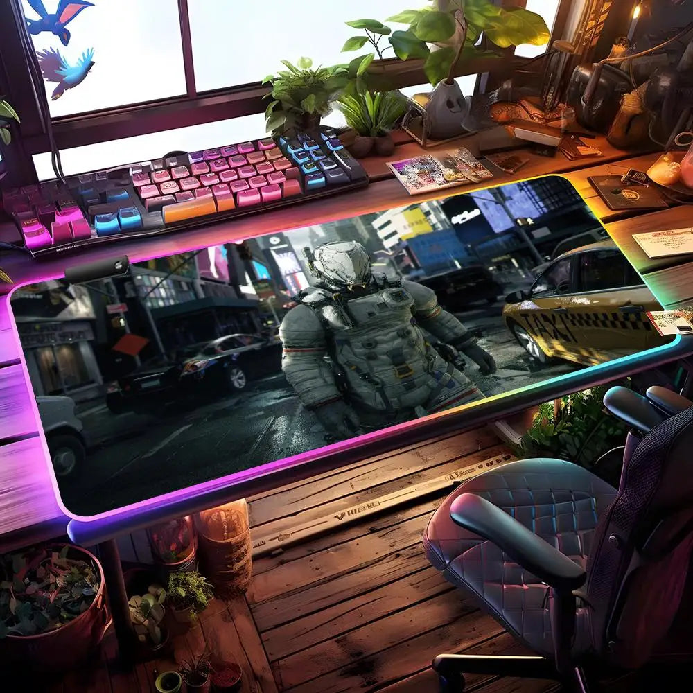 PRAGMATA LED Mouse Pad - Hugh & Diana Watching Earth - 4